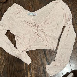 Long sleeve crop top